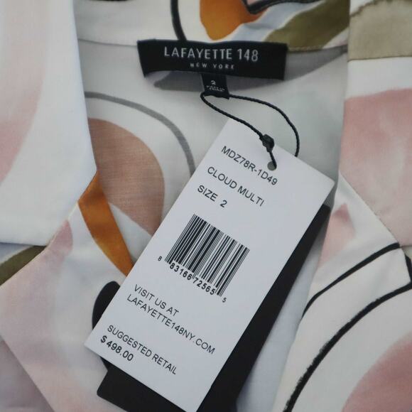 NWT Lafayette 148 Ruby Lyrical Curves Shirtdress 2 - Picture 6 of 7